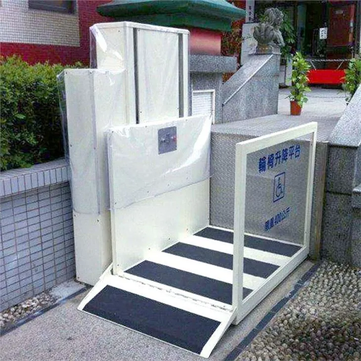 Ayvon uchun elektr liftli lift