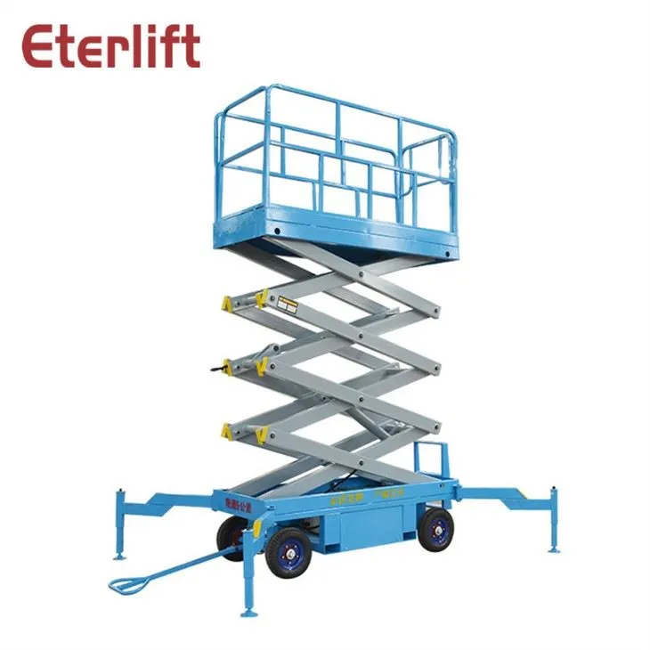 Yarim elektr gidravlik qaychi ko'taruvchi platforma