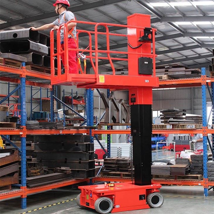 Hydraulic Single Mast Aluminum Alloy Man Lift