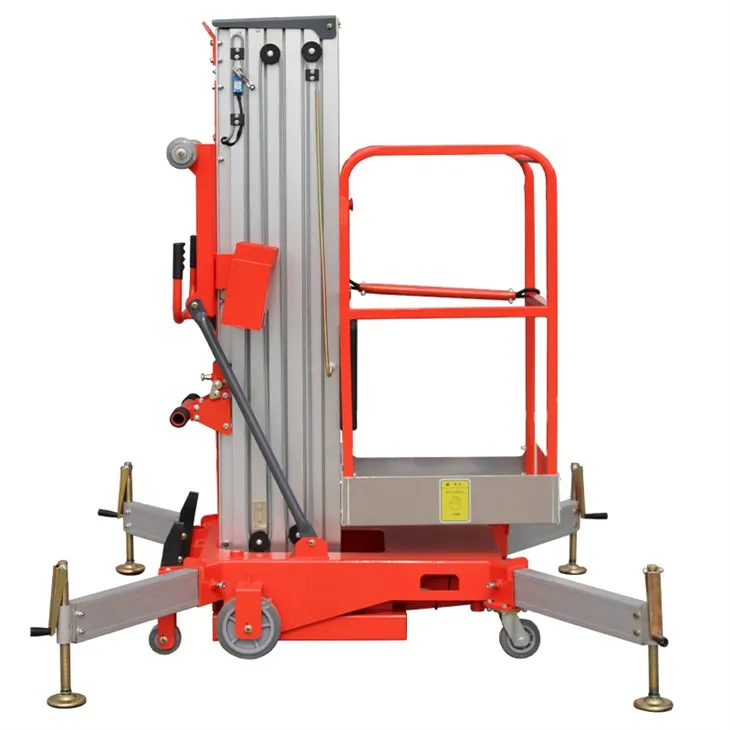 Mobil Vertikal Alyuminiy Mast Lift