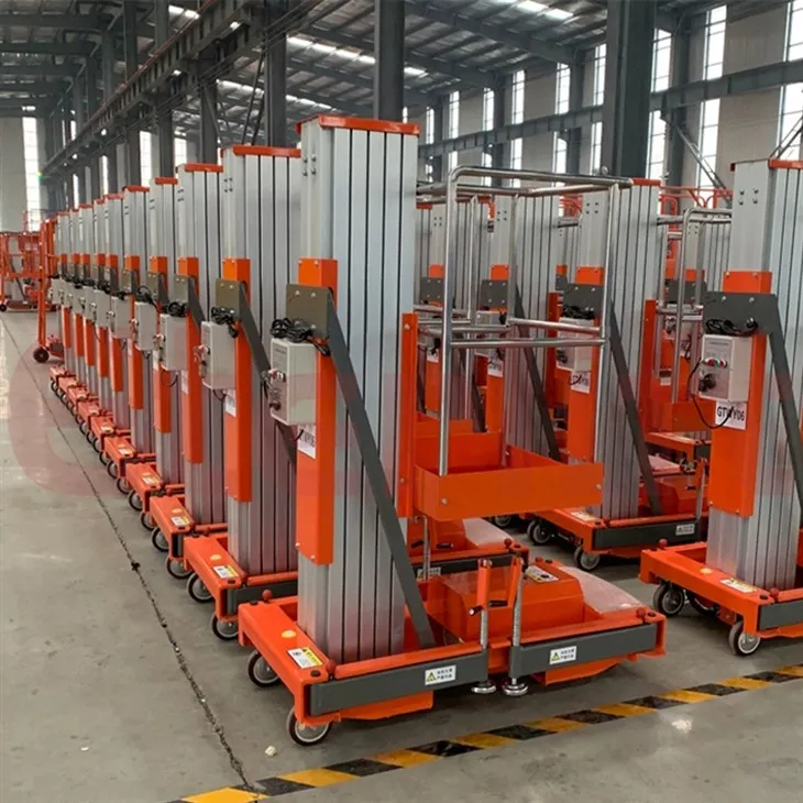 Yagona ustunli alyuminiy qotishma ko'targich