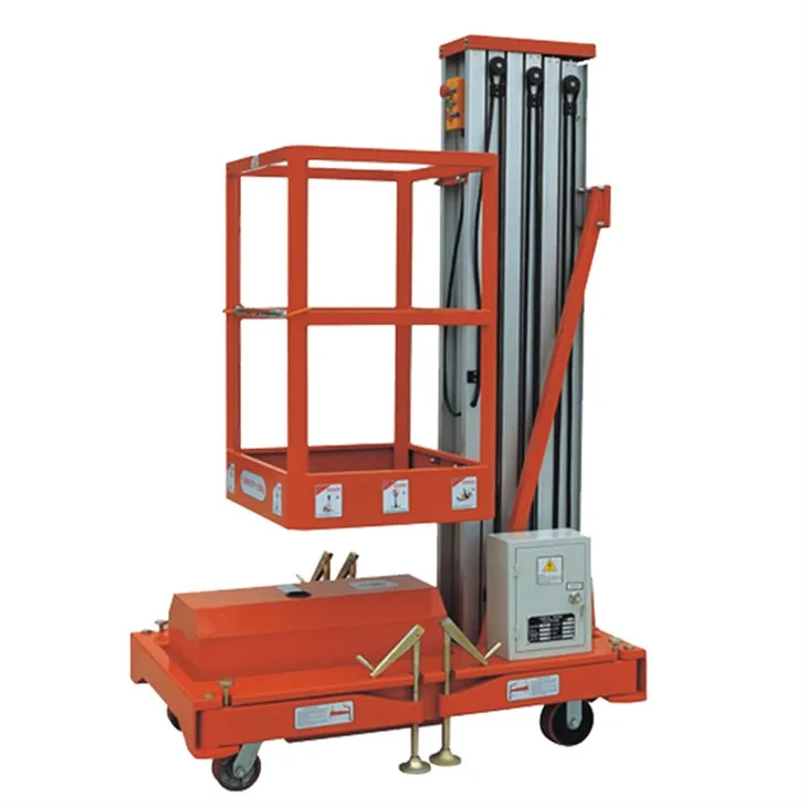 Havo ishlari uchun alyuminiy vertikal ustunli liftlar