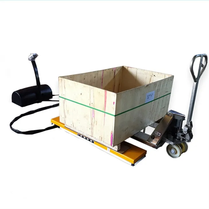 Ruxsat etilgan qaychi ko'taruvchi stol