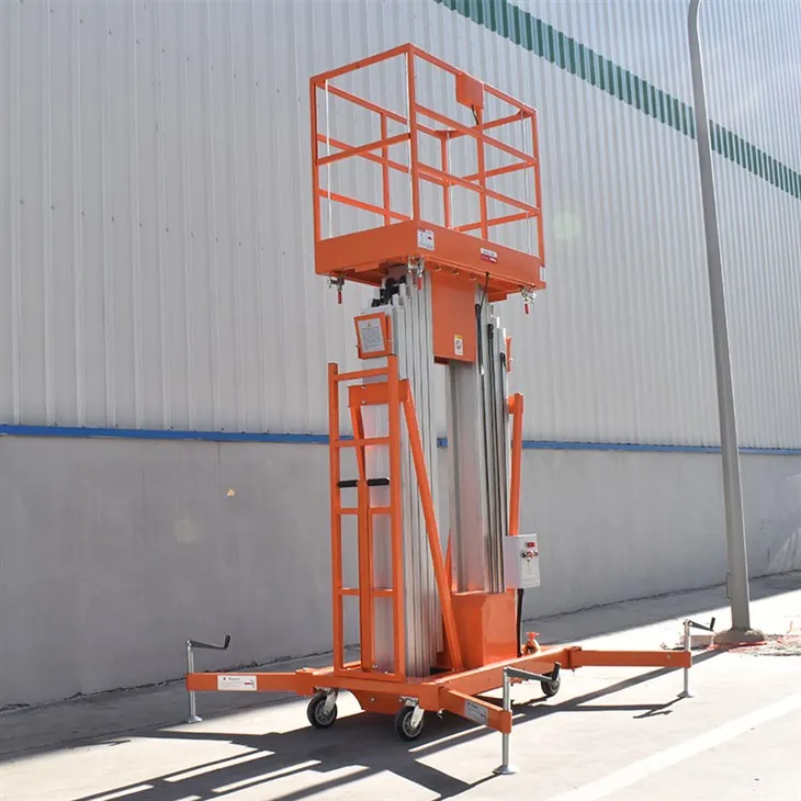 Alyuminiy mast ko'tarish atrofida it