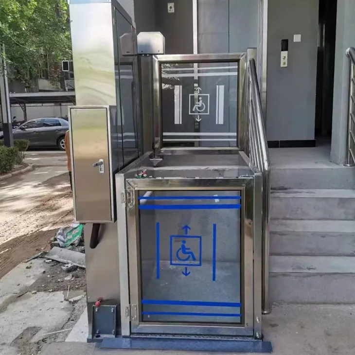 Vertikal platformali liftlar nogironlar aravachasi liftlari